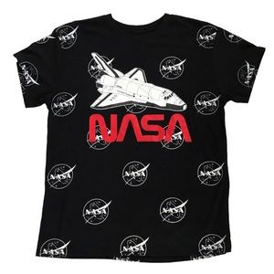 NASA SHUTTLE Retro All over Print T-SHIRT Sz Large